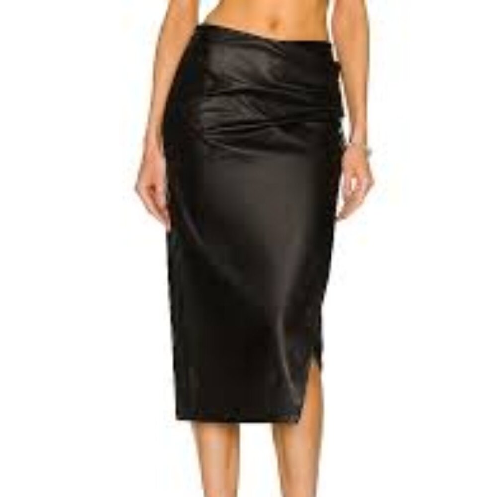 Helmut Lang Vegan leather skirt